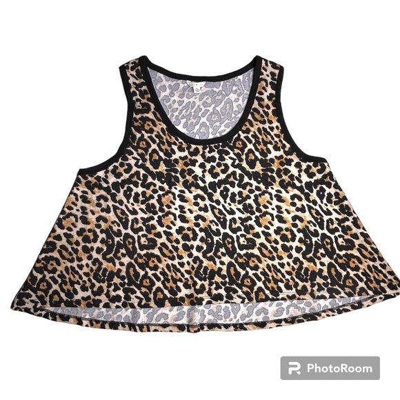 Cato Tops - Cato XL Sleeveless Leopard Print Tank Top